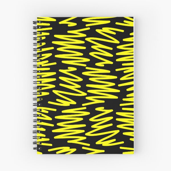 Item preview, SQUIGGLY LINES (YELLOW ON BLACK BACKGROUND) designed and sold by Top10Designs.