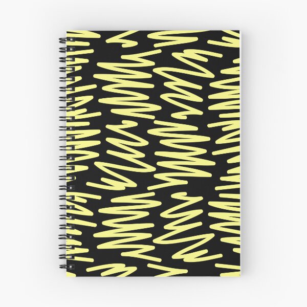 Item preview, SQUIGGLY LINES (LIGHT YELLOW ON BLACK BACKGROUND) designed and sold by Top10Designs.