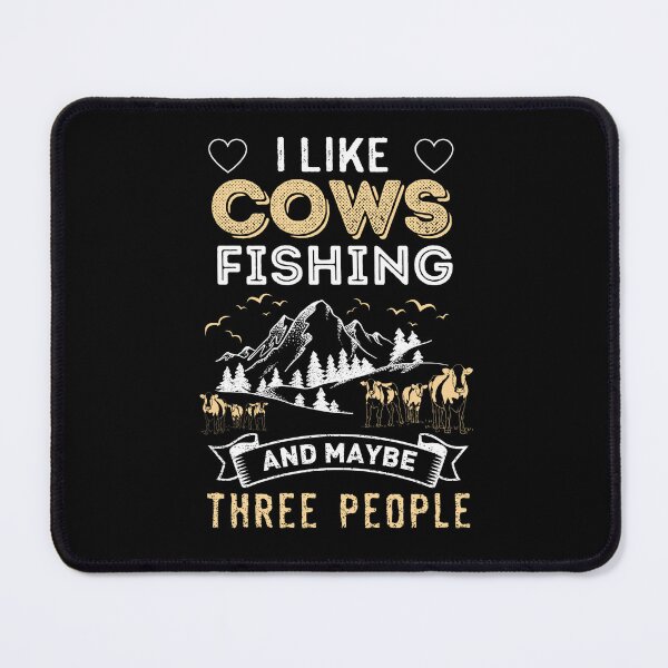Item preview, Vintage yellow I like Cows, Fishing and maybe three other people designed and sold by FarmsteadAcers.