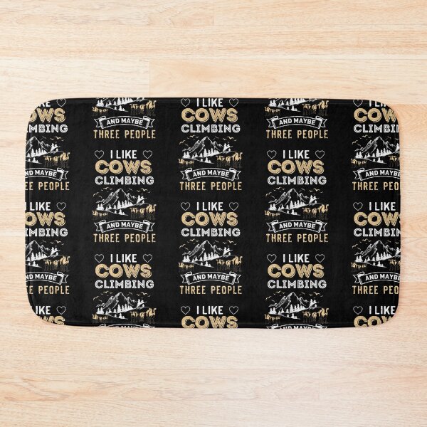 Item preview, Vintage yellow  I like Cows, Climbing and maybe three other people designed and sold by FarmsteadAcers.