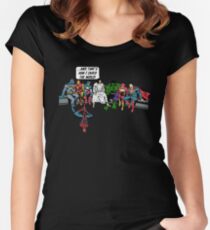 and that how i saved the world Fitted Scoop T-Shirt
