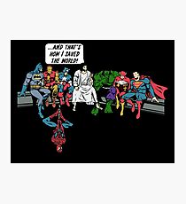 and that how i saved the world Photographic Print