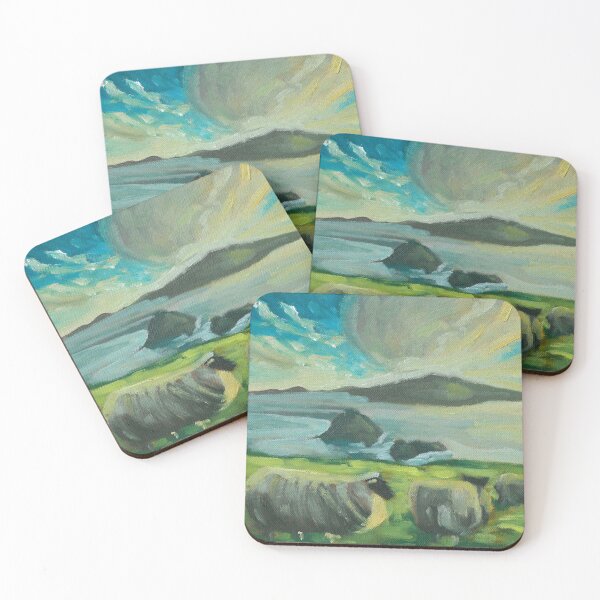Item preview, Sheep on Irish Coast  designed and sold by McKennaPainting.