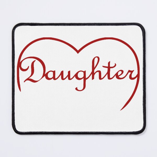 Item preview, Daughter is Love heart – in Red designed and sold by SunnyDazDesign.