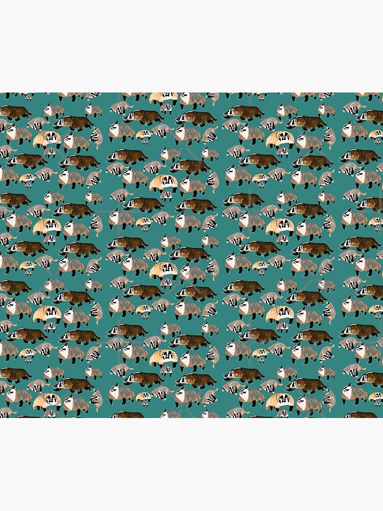 Thumbnail 6 of 6, Throw Blanket, American Badger Running designed and sold by belettelepink.