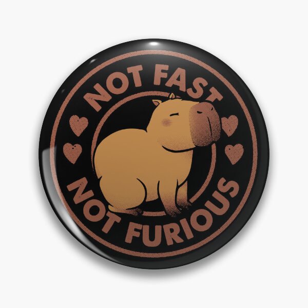 Item preview, Not Fast Not Furious Capybara Black by Tobe Fonseca designed and sold by Tobe Fonseca®.