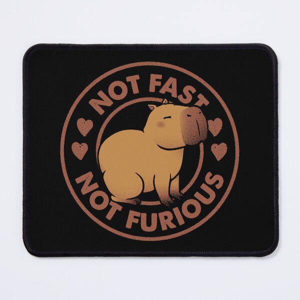 Item preview, Not Fast Not Furious Capybara Black by Tobe Fonseca designed and sold by Tobe Fonseca®.