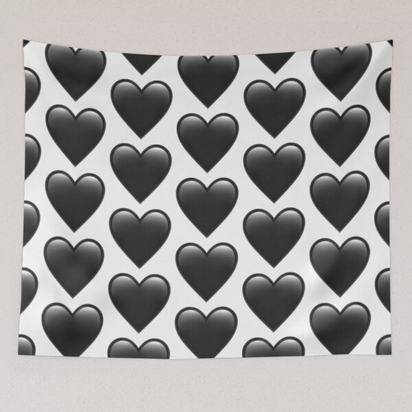 Item preview, Black Heart - iPhone iOS Apple Emoji designed and sold by KaomojiKitchen.