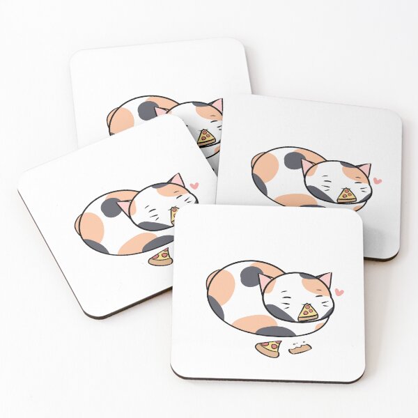 Item preview, Calico Pizza Lover Kitten  designed and sold by enjilime.