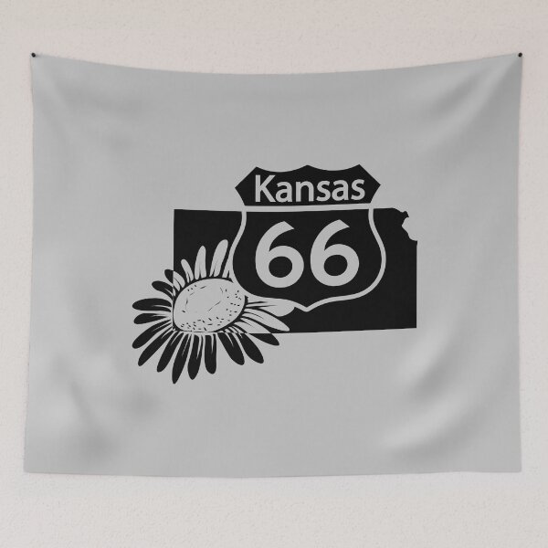 Item preview, For Truck Driver Kansas Route 66 Black designed and sold by AndrewStep.