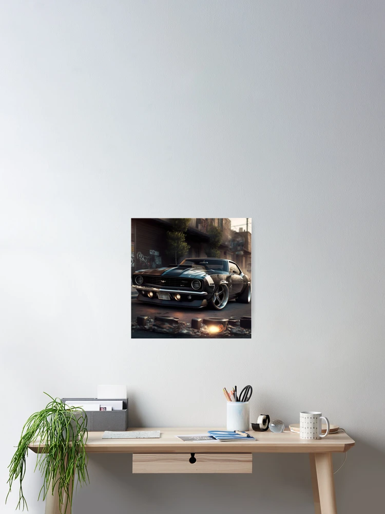 Thumbnail 2 of 3, Poster, 1969 Chevy Camaro Rendition designed and sold by RuthlessCustoms.
