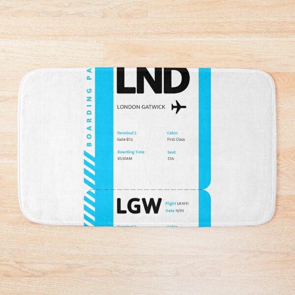 Item preview, London Gatwick Boarding Pass designed and sold by luckykobi.