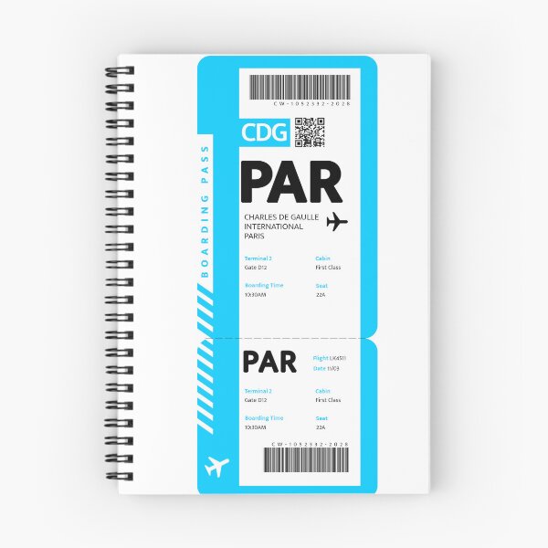 Item preview, Paris Boarding Pass designed and sold by luckykobi.