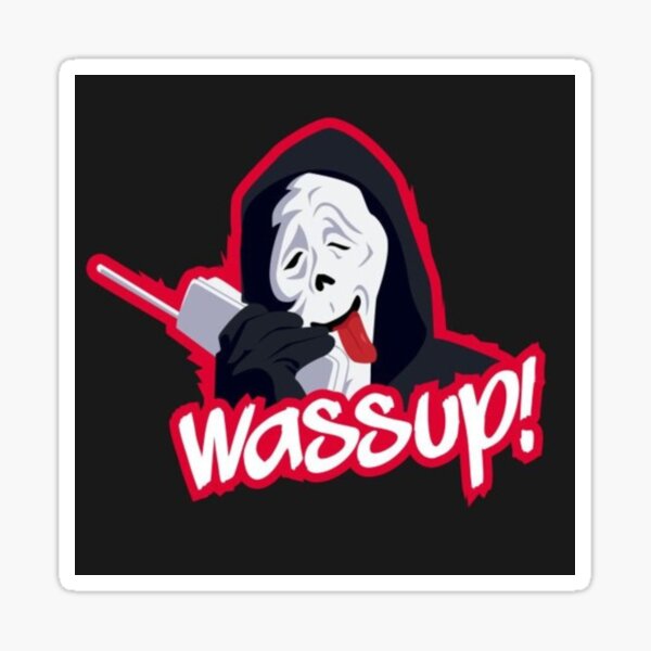 Funny & Scary Ghost - wassup face stoner horror movie comedy Sweatshirt