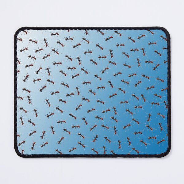 Item preview, "Dynamic Dance: Blue Swarm of Ants Pattern" designed and sold by A-Work-Of-Art.