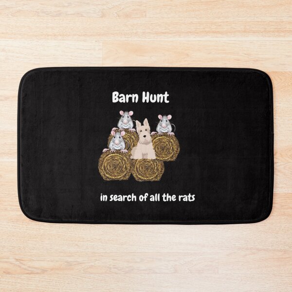 Item preview, Funny Barn Hunt - in search of all the rats with a Wheaten Scottish terrier dog designed and sold by Just4doglovers.