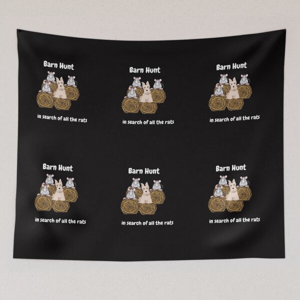 Item preview, Funny Barn Hunt - in search of all the rats with a Wheaten Scottish terrier dog designed and sold by Just4doglovers.
