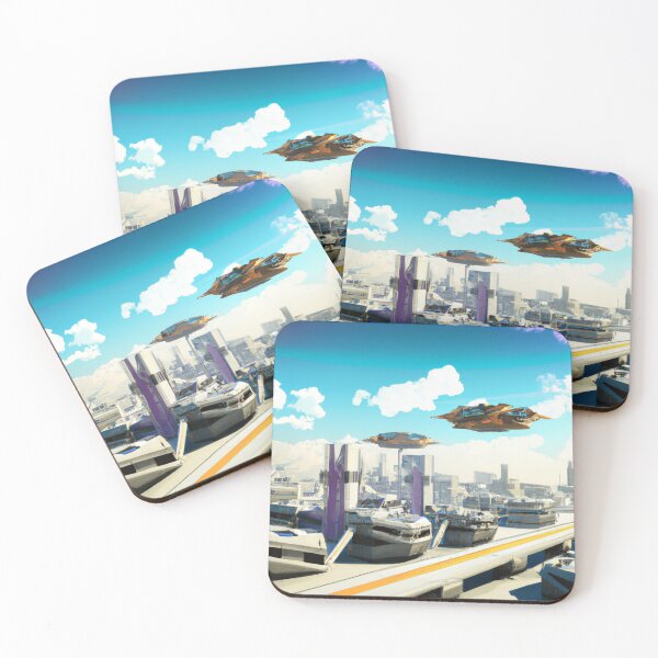 Item preview, Metropolis of the future with air taxis designed and sold by FRSquare.