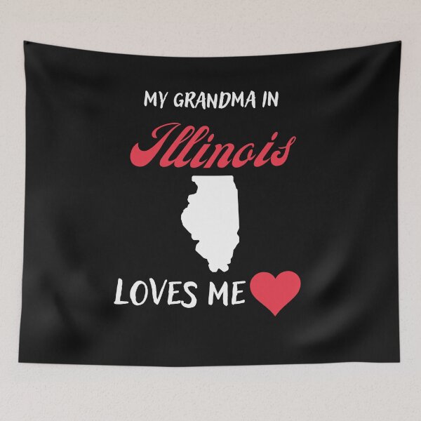 Item preview, My Grandma in Illinois Loves Me designed and sold by ecresale.