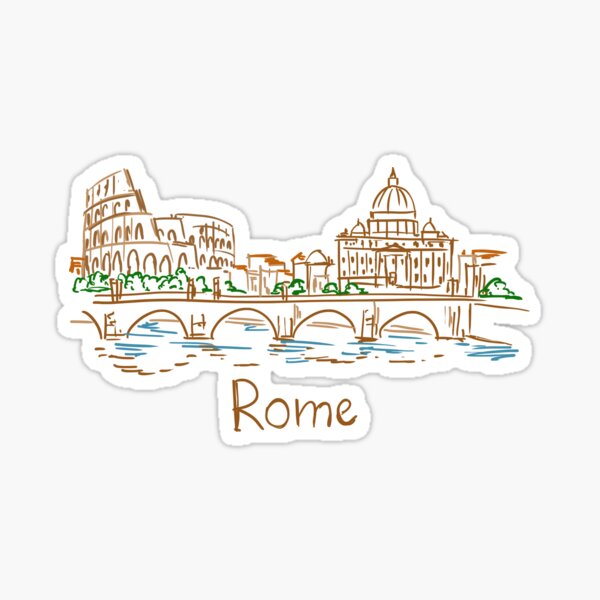 Rome Panorama Sticker