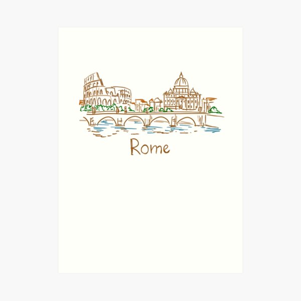 Rome Panorama Art Print