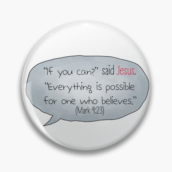 Item preview, Faith, Stickers, Prayer, Christian, Bible Verses, Bible, Christianity, Jesus Christ, Words of God, Mark 9:23 designed and sold by SHiNStudio.