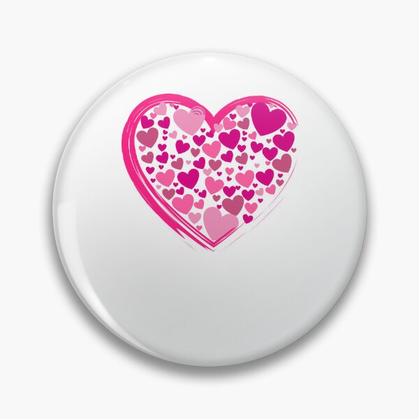 Item preview, Cute Pink Hearts in a Big PinkHeart designed and sold by Fitbys.