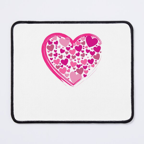 Item preview, Cute Pink Hearts in a Big PinkHeart designed and sold by Fitbys.