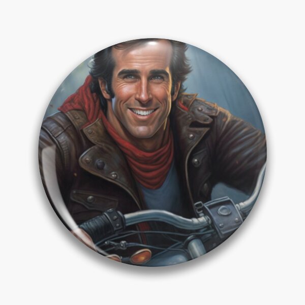 Item preview, The FONZ of Happy Days on Motorcycle designed and sold by Bleknervin.