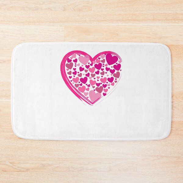 Item preview, Cute Pink Hearts in a Big PinkHeart designed and sold by Fitbys.