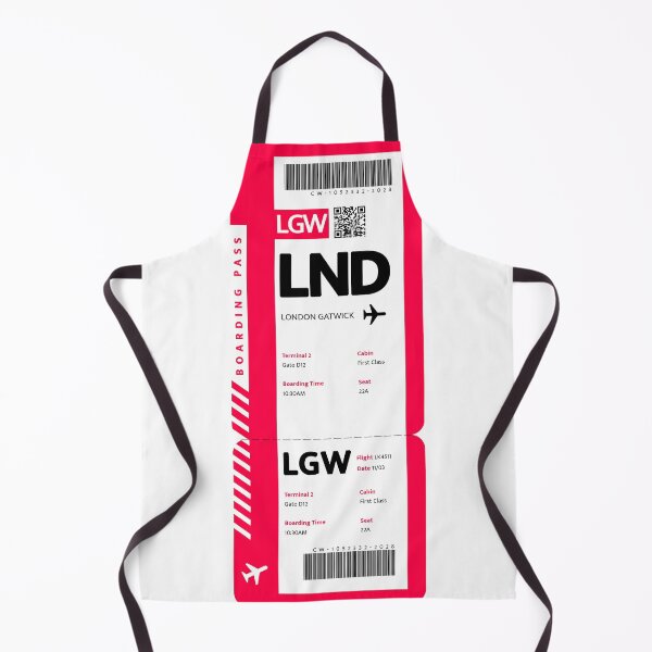 Item preview, London Gatwick Boarding Pass Red designed and sold by luckykobi.