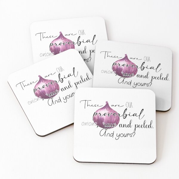 Item preview, Proverbial Onions - Only Murders in the building quote designed and sold by Wenby-Weaselbee.