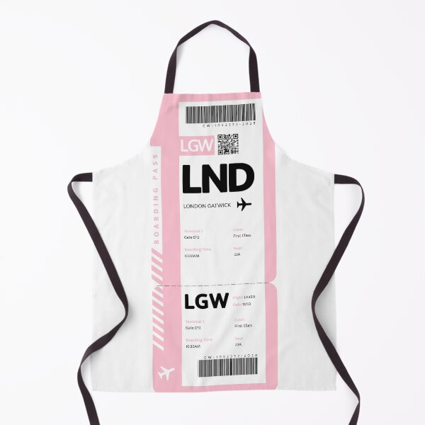 Item preview, London Gatwick Boarding Pass Pink designed and sold by luckykobi.