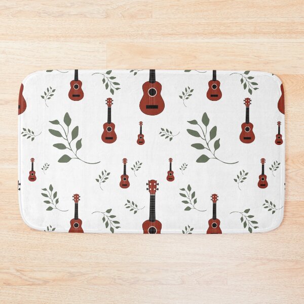 Item preview, Ukulele pattern with leaves - ukulele designed and sold by piesdesignart.