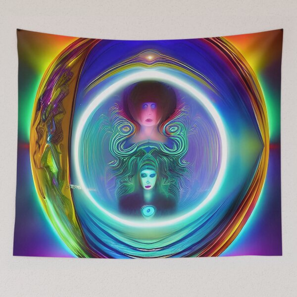 Item preview, Fantasia One Step Beyond No.4 - Astral Cosmic AI Illustration designed and sold by Recall-Design.