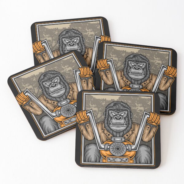 Item preview, Gorilla riding motorcycle designed and sold by WODEXZ.