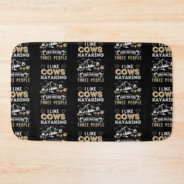 Item preview, Vintage Yellow I like Cows, Kayaking and maybe three other people designed and sold by FarmsteadAcers.