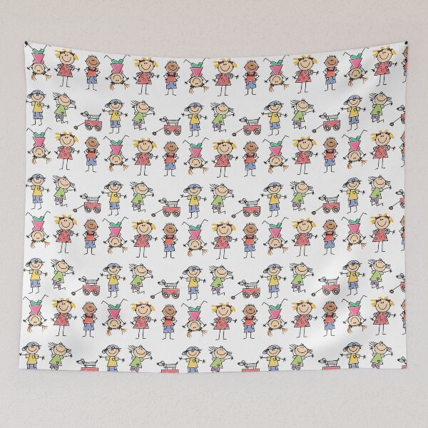 Item preview, KIDS STICK FIGURES designed and sold by YofiArt.