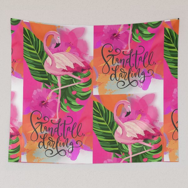Artikelvorschau, Sabrina Farmer Art – Flamingo – Stand Tall Darling entworfen und verkauft von sabrinart42.