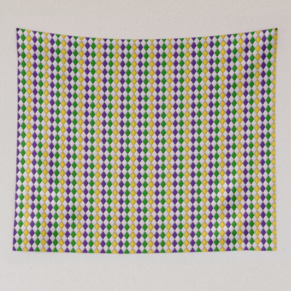 Item preview, Mardi Gras Stained Glass Harlequin designed and sold by LMHDesigns.