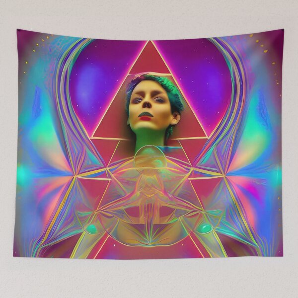Item preview, Fantasia One Step Beyond No.6 - Astral Cosmic AI Illustration designed and sold by Recall-Design.