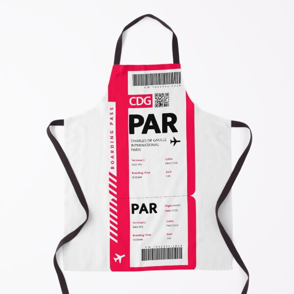 Item preview, Paris Boarding Pass Red designed and sold by luckykobi.