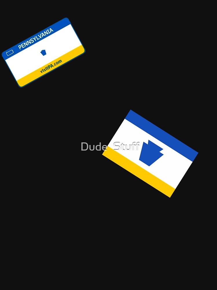 "Pennsylvania DMV License Plate Pattern Available on Stickers Socks