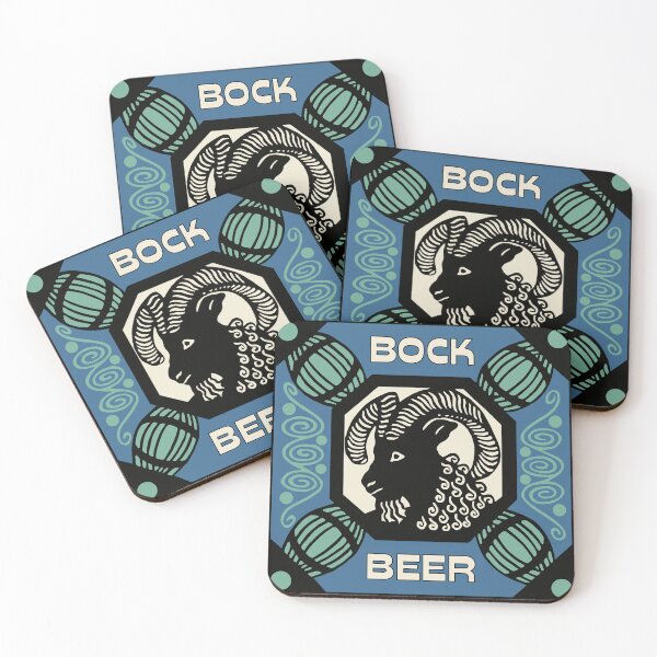 Item preview, Retro style Bock beer ad designed and sold by aapshop.