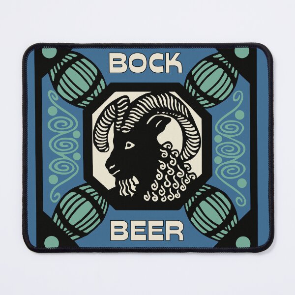 Item preview, Retro style Bock beer ad designed and sold by aapshop.
