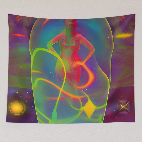Item preview, Fantasia One Step Beyond No.8 - Astral Cosmic AI Illustration designed and sold by Recall-Design.