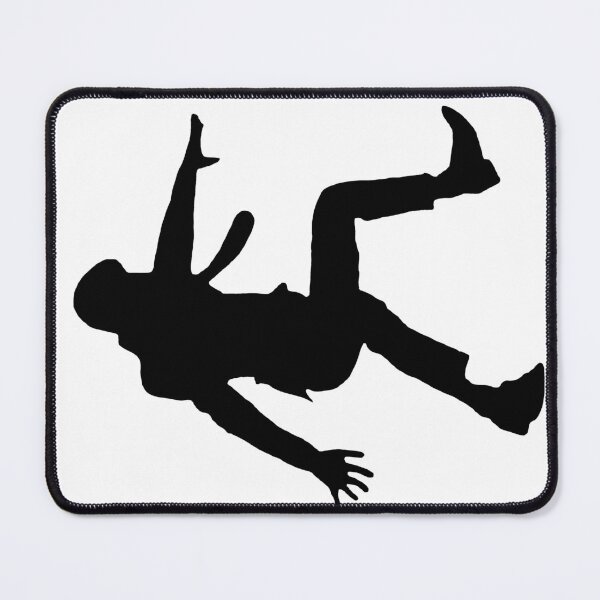 Item preview, man falling silhouette designed and sold by melanddad.