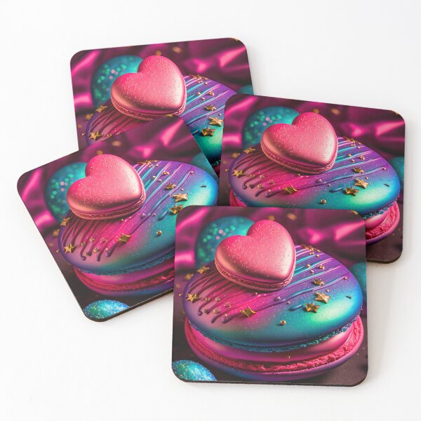 Item preview, Where my heart lies! Valentines themed colorful array of macarons designed and sold by UmagineArts.