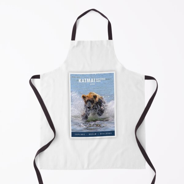 Item preview, Katmai NP - Grizzly bear charging a salmon designed and sold by edojan-nl.