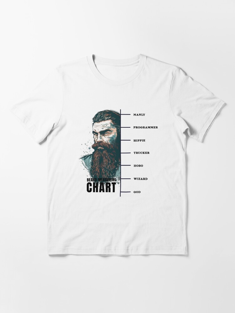 beard measuring t shirt